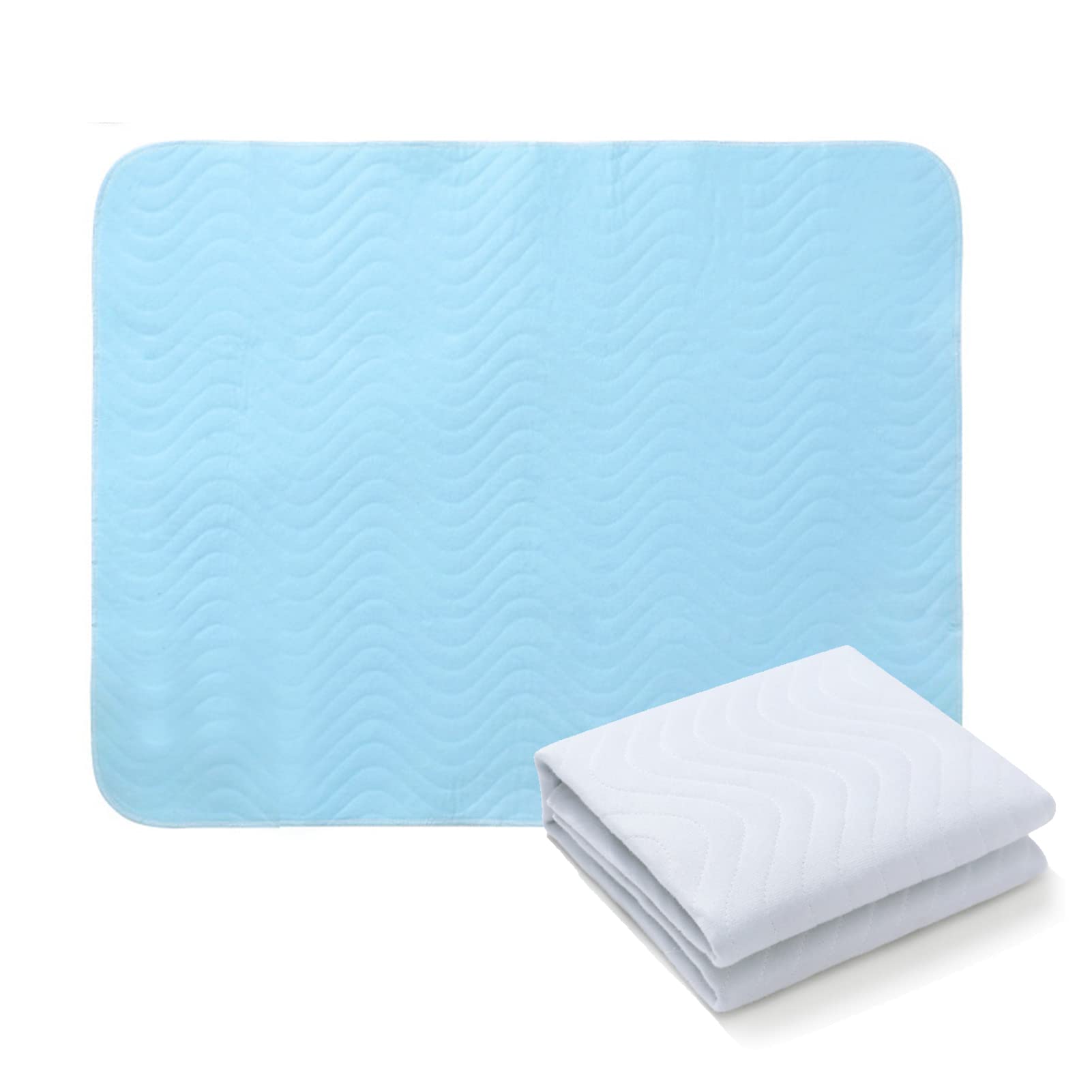 DAYONGIncontinence Bed Pads,Large 27.5" x 35.4" Washable and Reusable Pee Pads,Quick Dry Washable Underpads for Women,Aldults,Kids,Elderly,Pet,1 Pack (Blue)