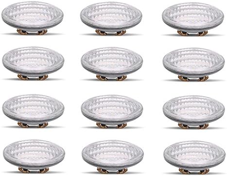 PAR36 LED 12 Watt Light Bulb Outdoor Garden Landscape Lighting Low Voltage 12V AC DC AR111 G53 Spot Lighting Accenture IP65 Flood Lamp 3000k Warm White 12 Volt Indoor Olympic Pool Lights Value 12Pack