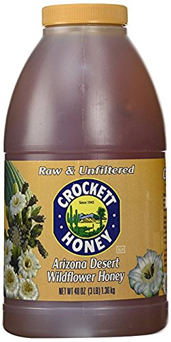 Arizona Desert Wildflower Honey (Raw & Unfiltered by Crockett Honey 2 Pack-48 Oz Each