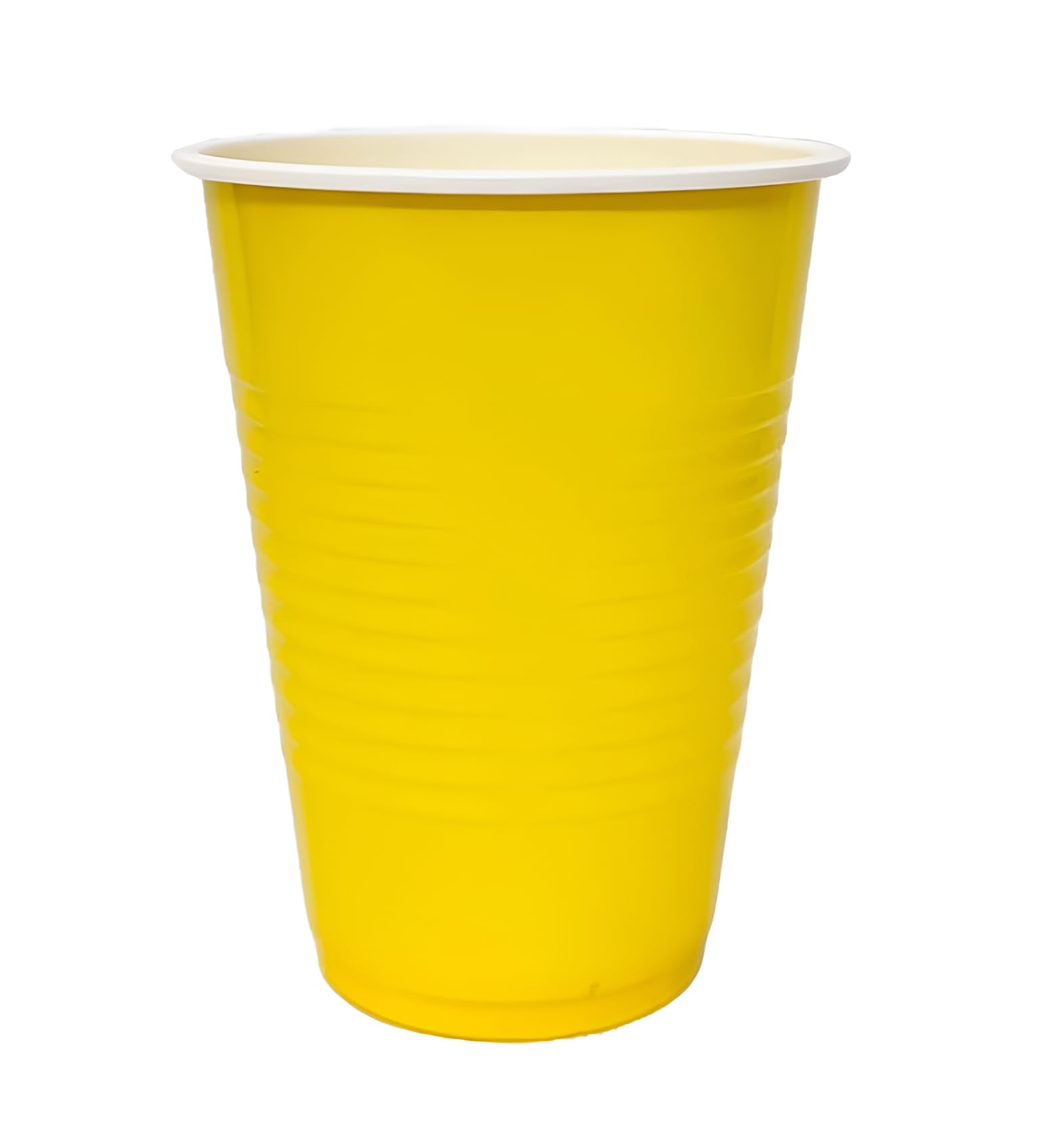 Tickles Beer Pong Glasses with Free Ping Pong Balls, Easy Grip Reusable Drinking Party Cups for Iced Tea, Cocktail, Couple, Ladies Games (Set of 50 With Free Ball Color: Yellow)