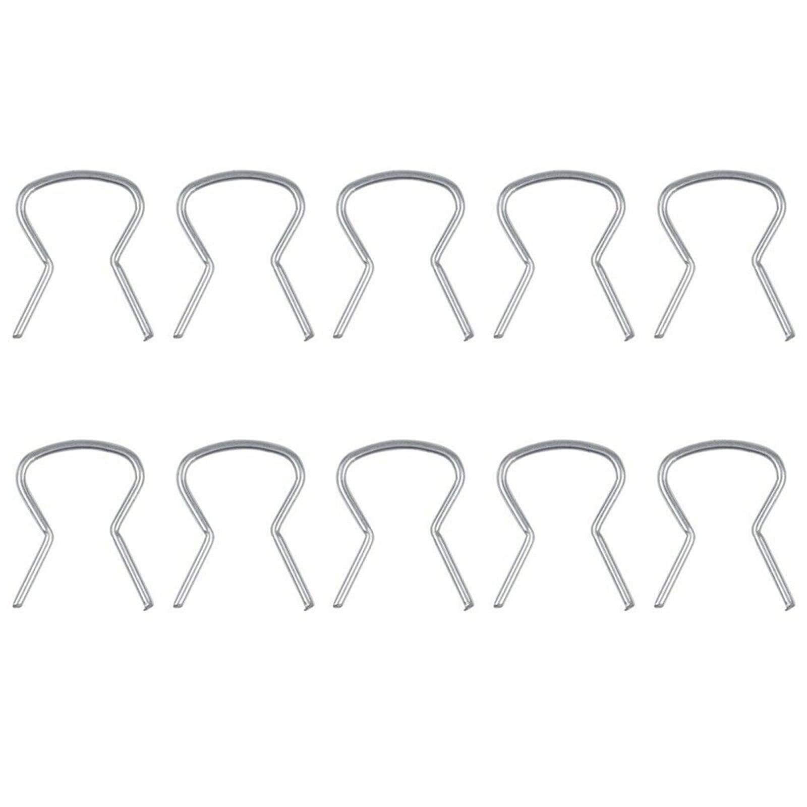 FASTROHY 10pcs Door Window Handle Retaining Clips Window Metal Clip Crank Retainer Roll Up