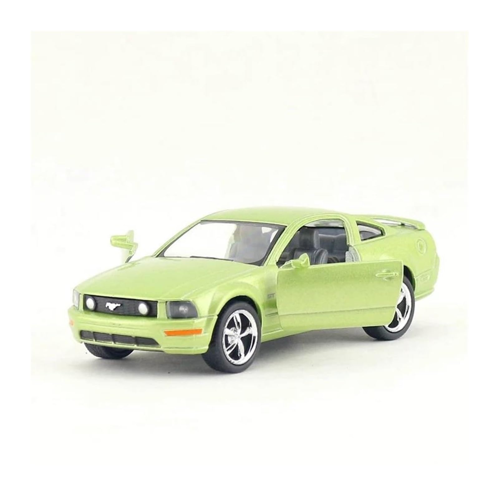 Display Cars 1:38 For KiNSMART 2006 Mustang GT Car Diecast Model Pull Back Doors Openable Collection ornament Collection or Gift(Green)