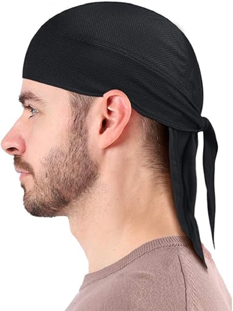 Skull Cap Stretchy Quick Dry for Cycling Beanie Helmet Liner Breathable Cooling Sports Headband UV Protection Sweatband Hat Moisture Wicking Men Women