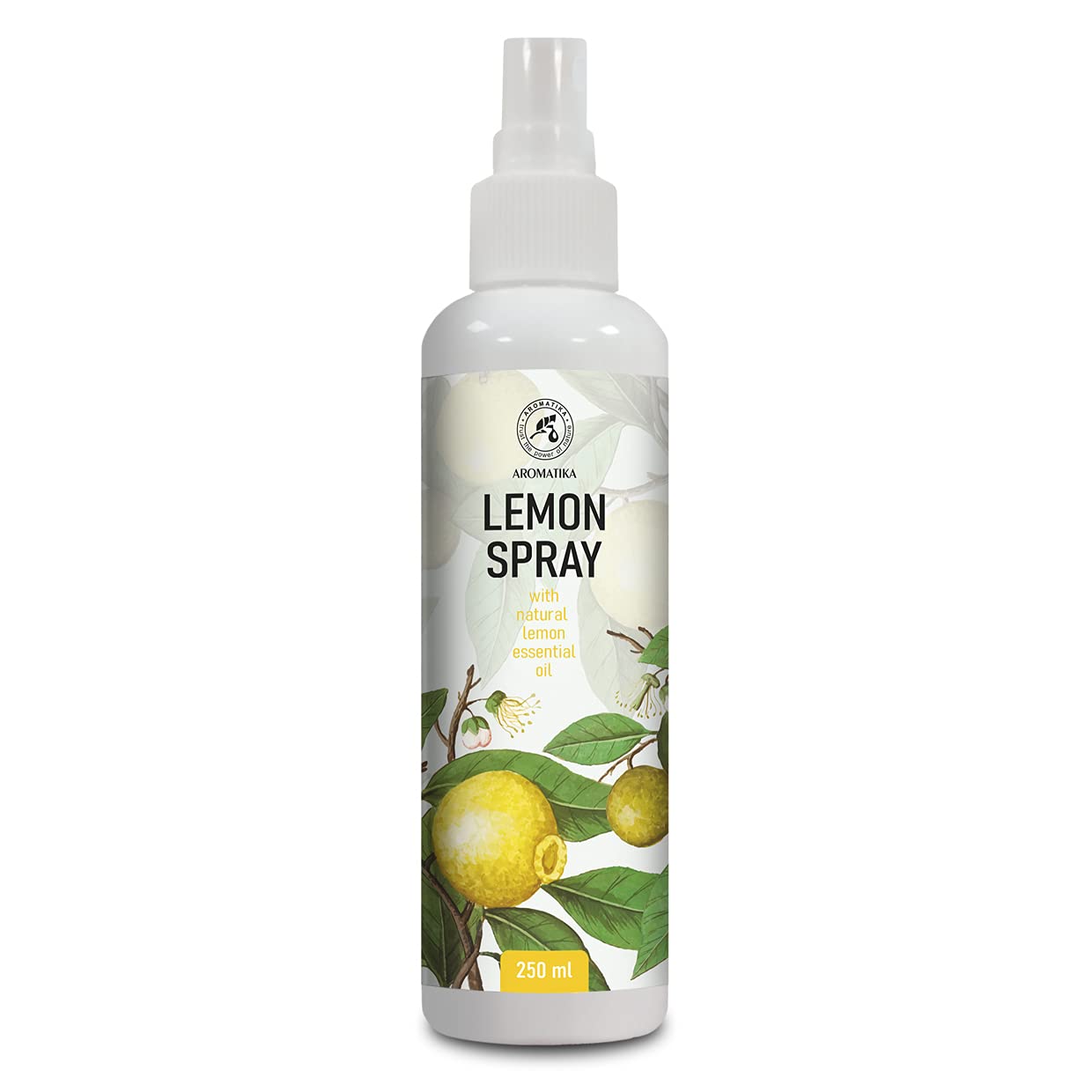 Lemon Aromatic Spray 250ml - Aromatherapy Spray with Lemon Essential Oil - Room Mist - Air Freshener - Pillow & Linen Spray - Wardrobe Freshener - Room Spray - Air Aromatization