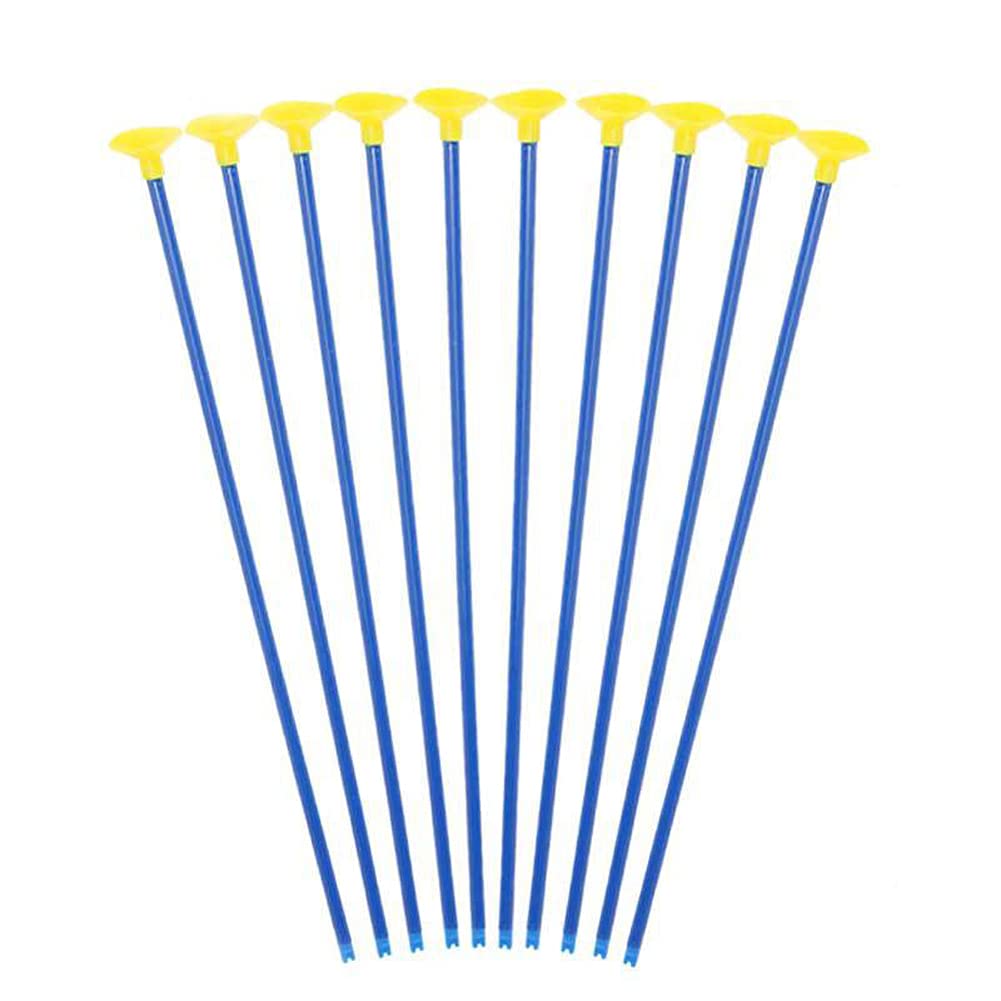 esowemsn 10pcs Sucker Arrow Plastic Replacement Suction Cup Arrows Outdoor Sports Shooting Game Replacement with Rubber Tip for Boys Girls