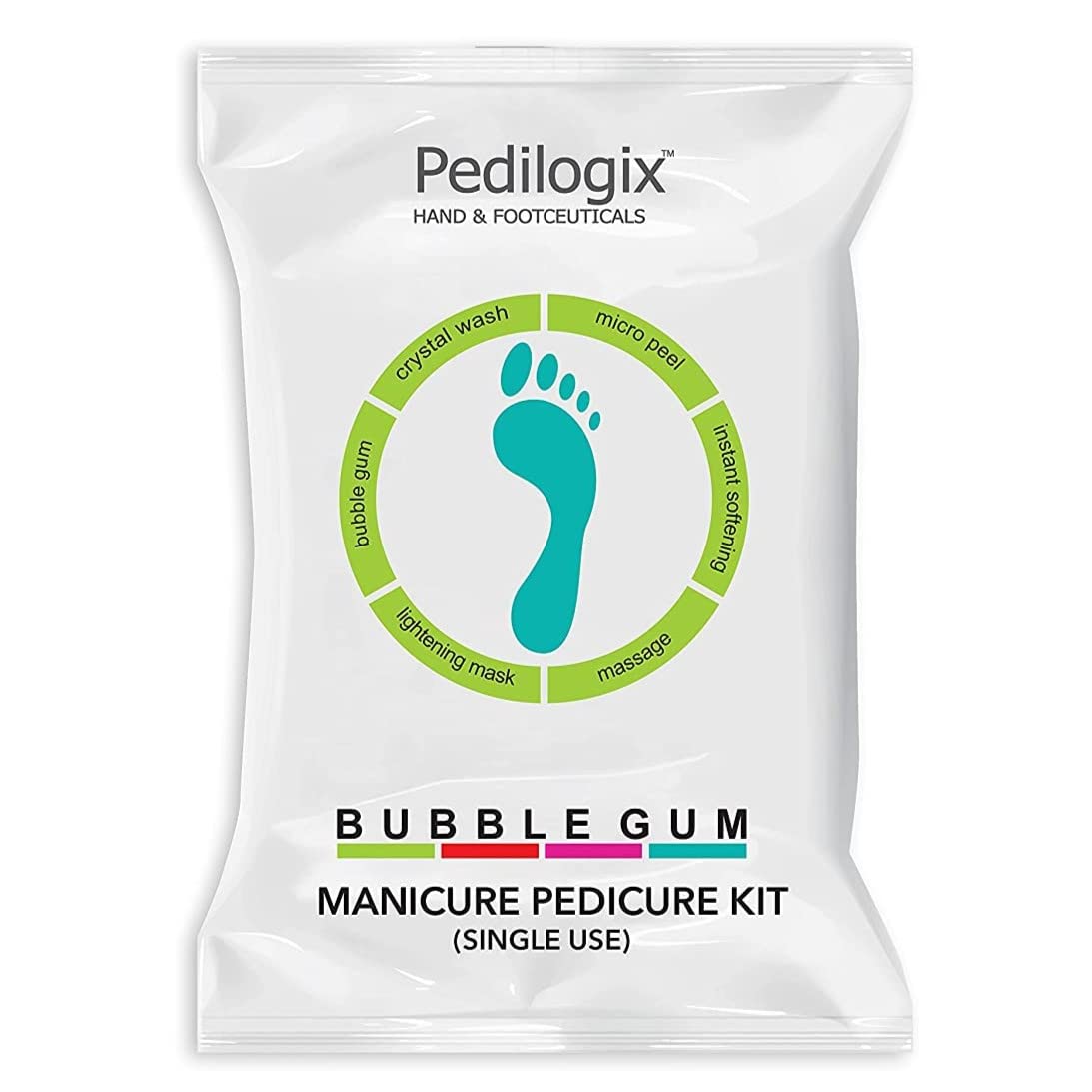 O3+ Pedilogix Bubble Gum Manicure Pedicure Kit for Reduces stress and soothes tired muscles (Combo Of 6)