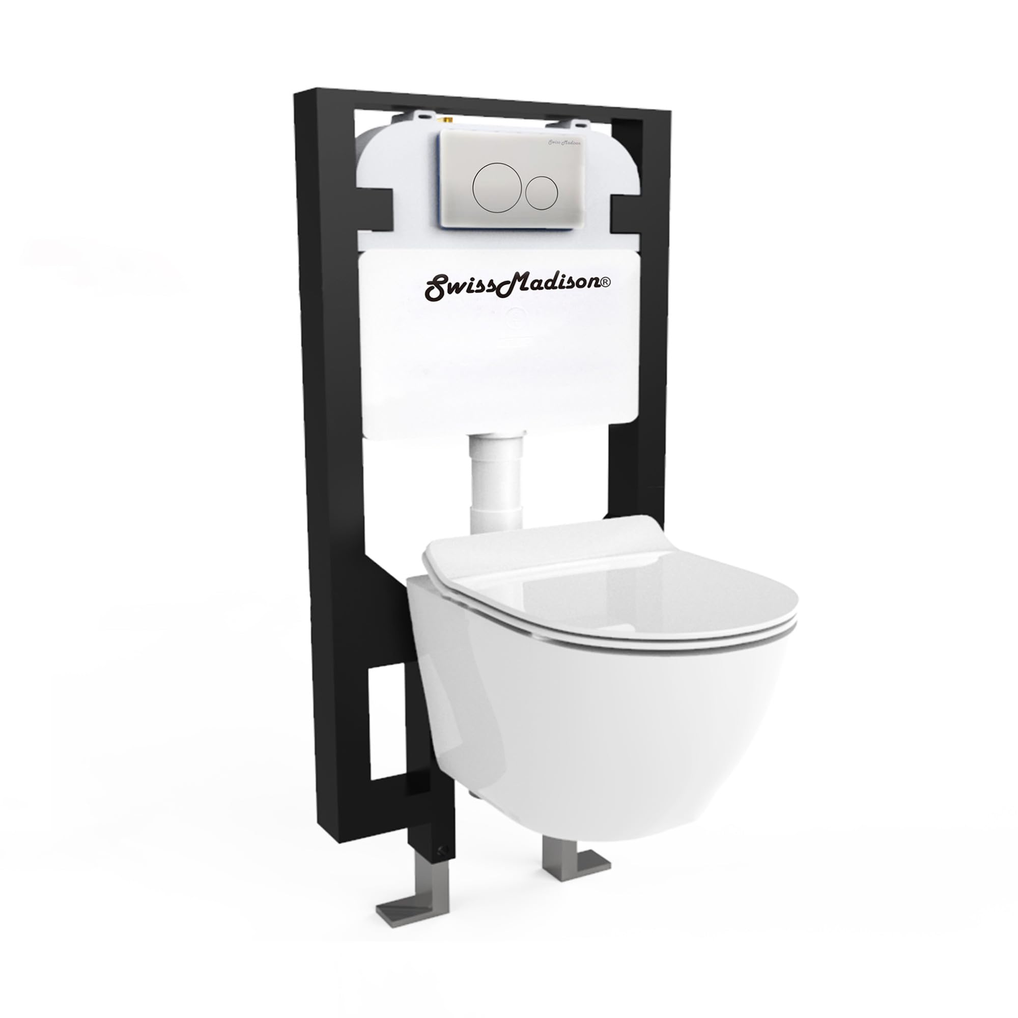 St. Tropez Wall Hung Toilet Bundle White