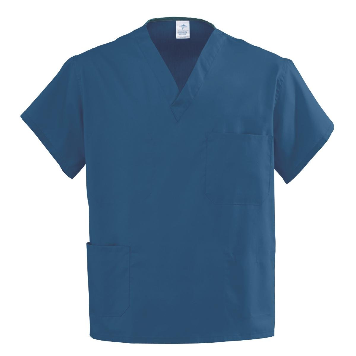 Medline Reversible Scrub Top, 4 Pocket, Latex Free