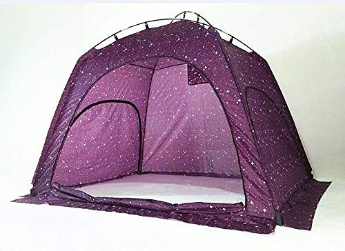 Laylala® Indoor Privacy and Play Tent on Bed Sleep Cozy in Drafty Room，Privacy Tent on Bed for Warm(Starlight)