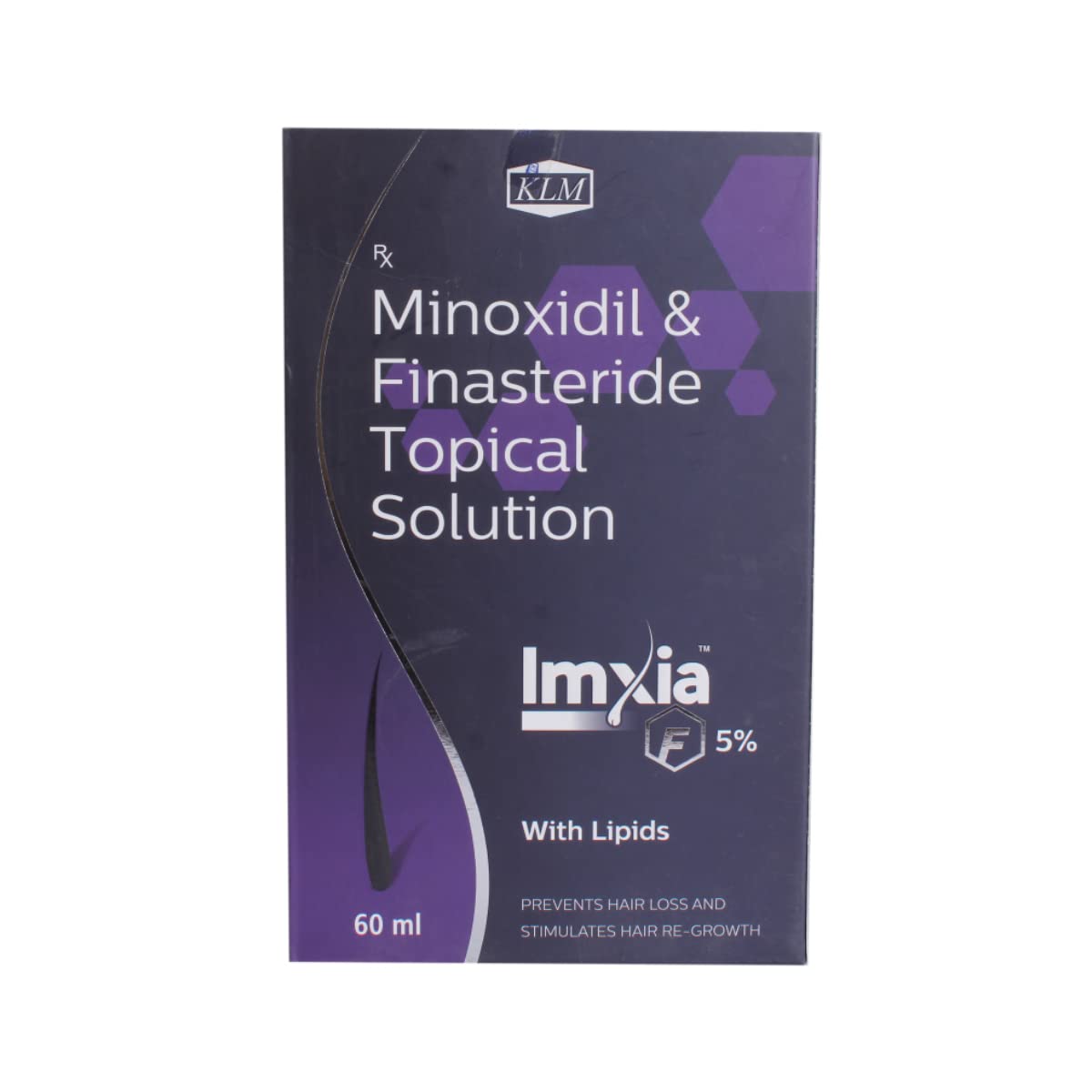 Imxia F 5% - Bottle of 60 ml Topical Solution with Minoxidil and Finasteride