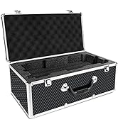 Phenyx Pro Extra Large Size Carrying Case, Customizable Pre-Diced Foam, Aluminum Alloy Sturdy Bui...