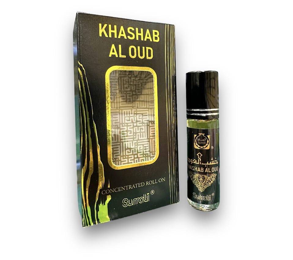 SurratiKhashab Al Oud 6ml Concentrated Roll On Attar 3 Pack