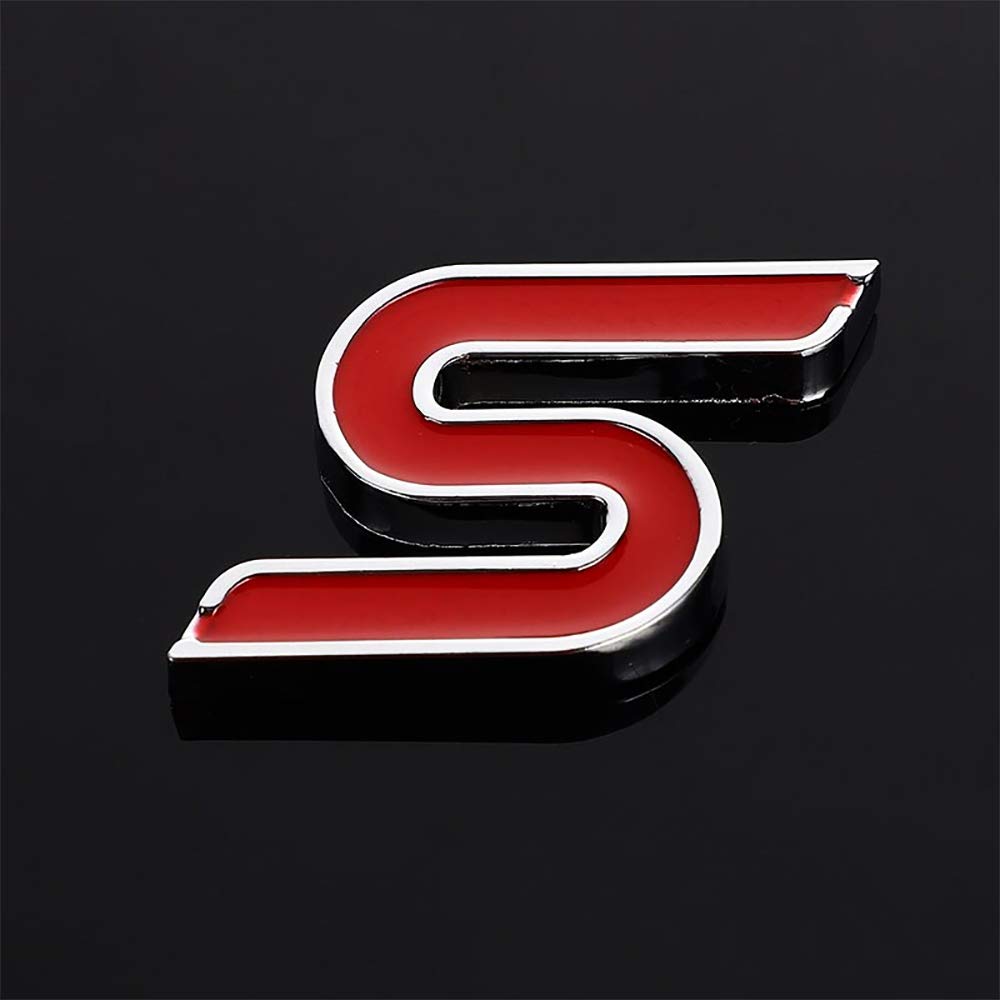 S Badge For Focus, Fiesta And Mondeo Zetec S Rear Self Adhesive