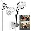 Hibbent Dog Shower Sprayer Attachment Set for Pet Bathing and Dog Washing with 119 Inch Shower Hose Brass Shower Arm Diverter Valve, Handheld Shower Head,Bathroom Hose Sprayer Head Kit