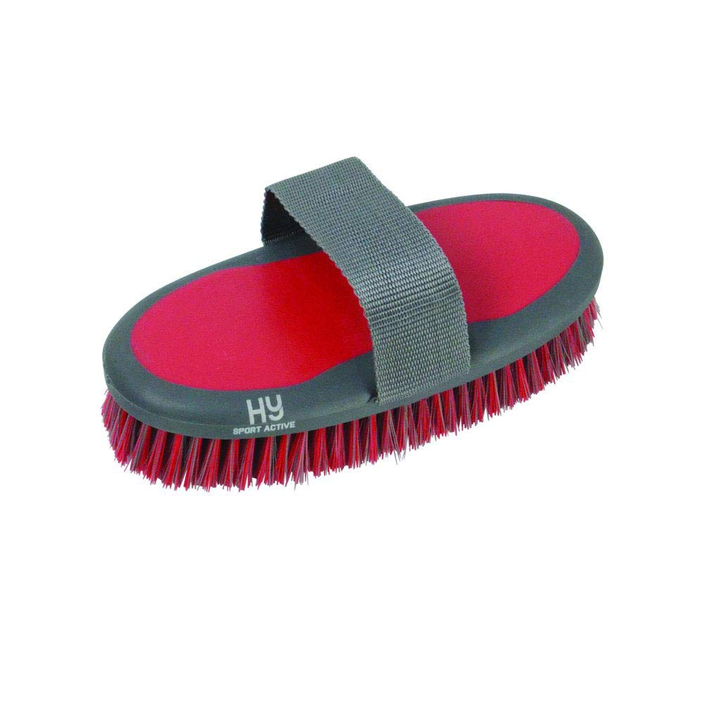 HySHINE Active Groom Sponge Brush (One Size) (Chilli Red)