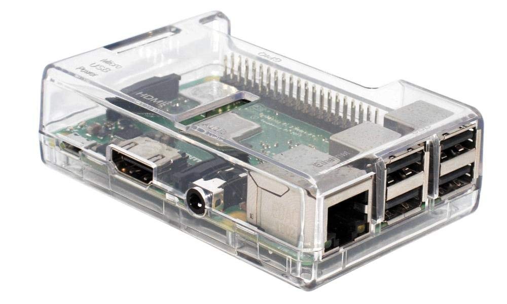 sb componentsRaspberry Pi 3 Model B+ Transparent Case - Access to All Ports