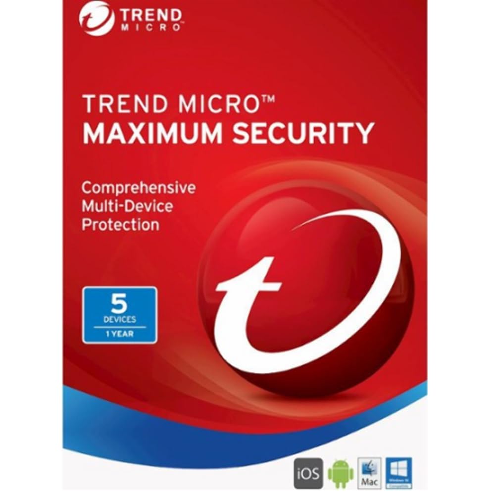 Trend Micro Maximum Security (2021) - 1-Year | 5-Device