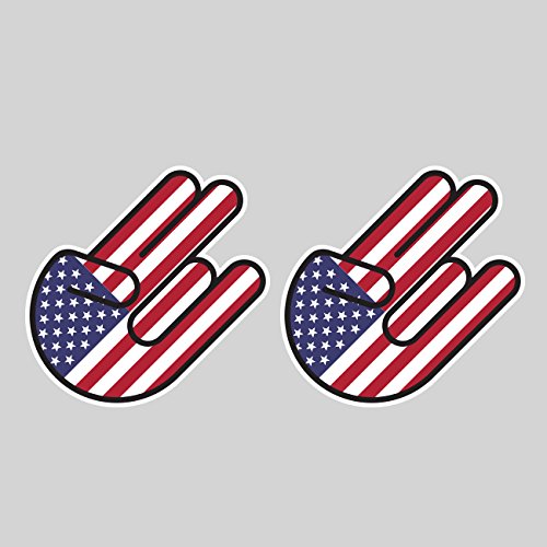 Two Pack American Shocker Stickers FA Graphix Vinyl Decal USA US America Y