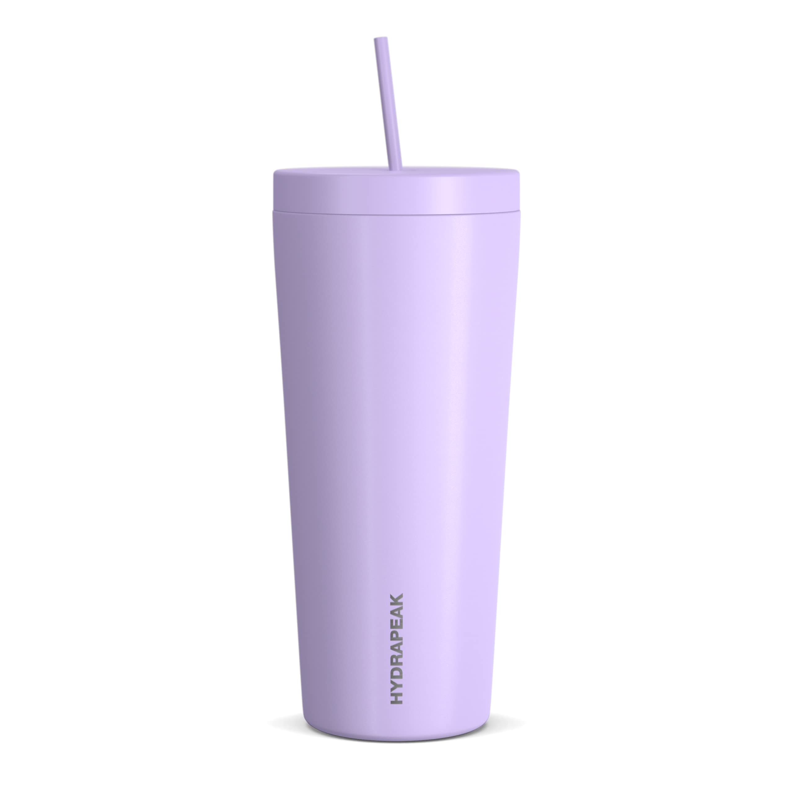 Hydrapeak Traveler 25oz Insulated Tumbler, Stainless Steel Travel Coffee Mug, Double Vacuum Insulation, Tumbler with Lid and Straw, Water Bottle with Straw, Insulated Tumblers, Water Cup, Lavender