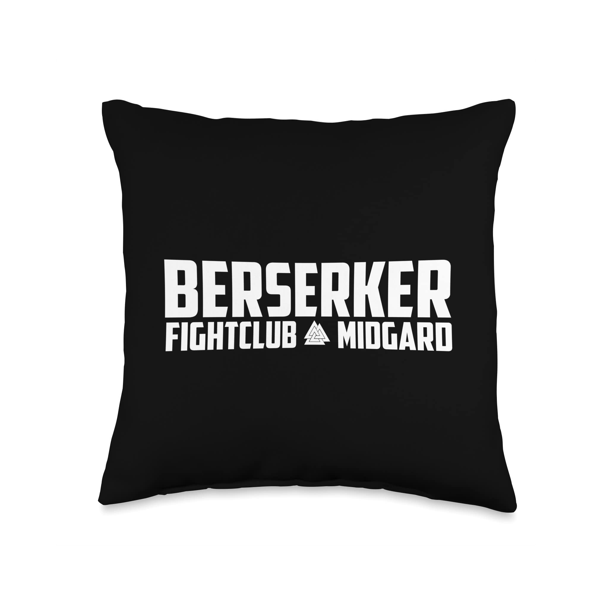 HeidenklamottenHeidenklamotten Fightclub Midgard Berserker Throw Pillow, 16x16, Multicolor