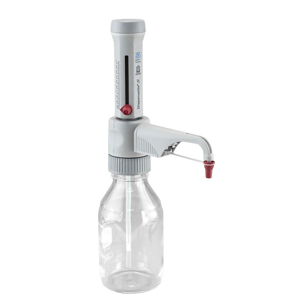 4600140 Dispensette S Analog-Adjustable Bottletop Dispenser with Standard Valve, 1 mL-10 mL Capacity