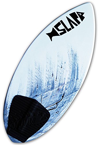 Slapfish Skimboards - Fiberglass & Carbon - Riders up to 200 lbs - 48" with Traction Deck Grip - Kids & Adults - 4 Colors