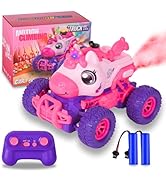 iBlivers Unicorn Remote Control Cars for Kids, Remote Control Monster Truck Unicorn Toy, RC Monst...