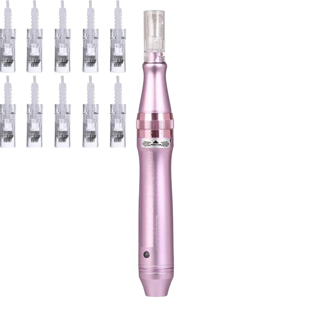 Neo ClassicM7 Ultima Derma Pen with 10 Needles, Wireless Electric Microneedle Derma Roller Pen for Wrinkle Stretch Marks Scar Hair Loss Treat