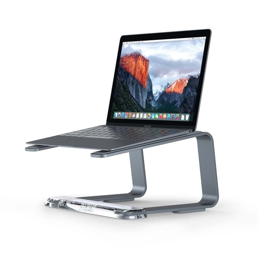 Griffin Elevator Computer Laptop Stand - Matte Space Grey/Clear