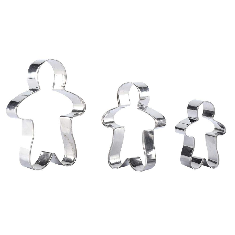 Home Cookie Mold Christmas Cookies Molds, Cake Mould, 3Pcs/Set for Christmas Making Cookies(gingerbread Man)