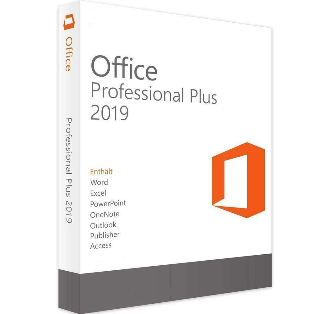 Office 2019 Professional Plus | Lifetime Licence Key | 32/64-bit for 1 PC | Delivery Within 24 Hours | One-time Purchase