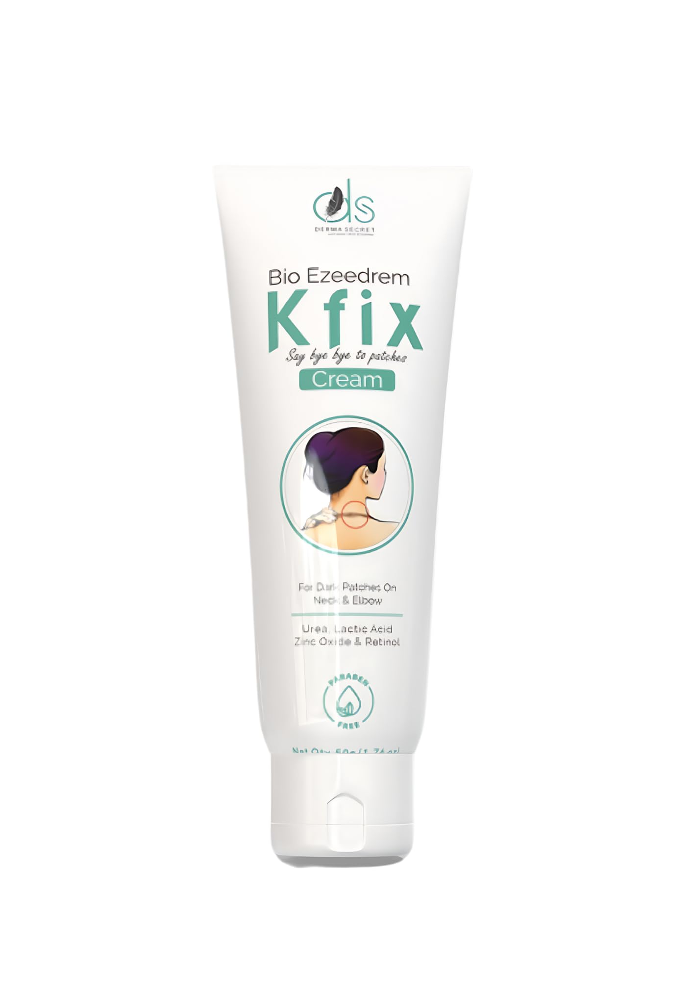 Derma Secret K fix Cream for Skin Brightening, with Lactic Acid, Retinol Moisturizer and Hyperpigmentation Treatment | For Dark Patches on Neck, Elbows, Knuckles, Armpits,knee, Ankles & Thighs | 50gm