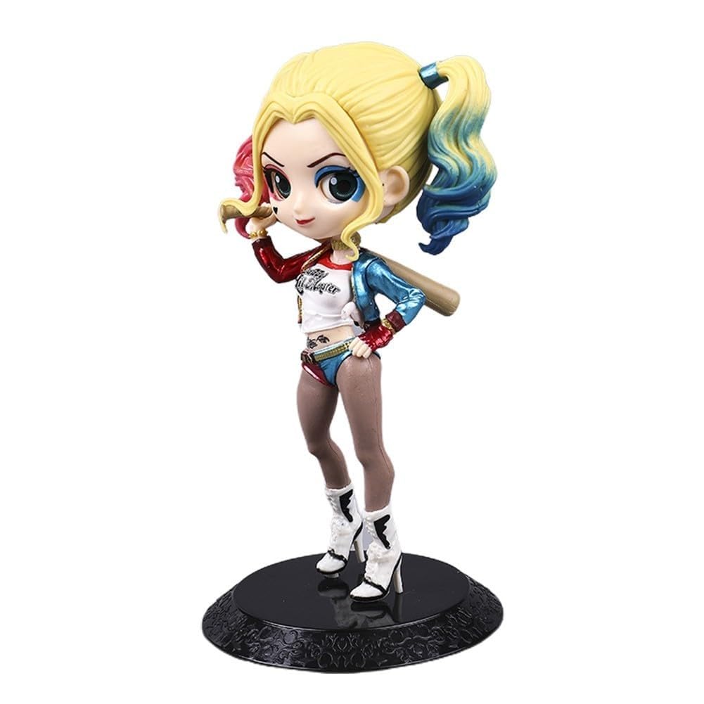 Tinion- Harley Quinn Action Figure- Miniature Toy Figure (Doll) Special Edition for Car Dashboard, Decoration, Cake, Office Desk & Study Table (Pack of 1) (Height- 15cm)