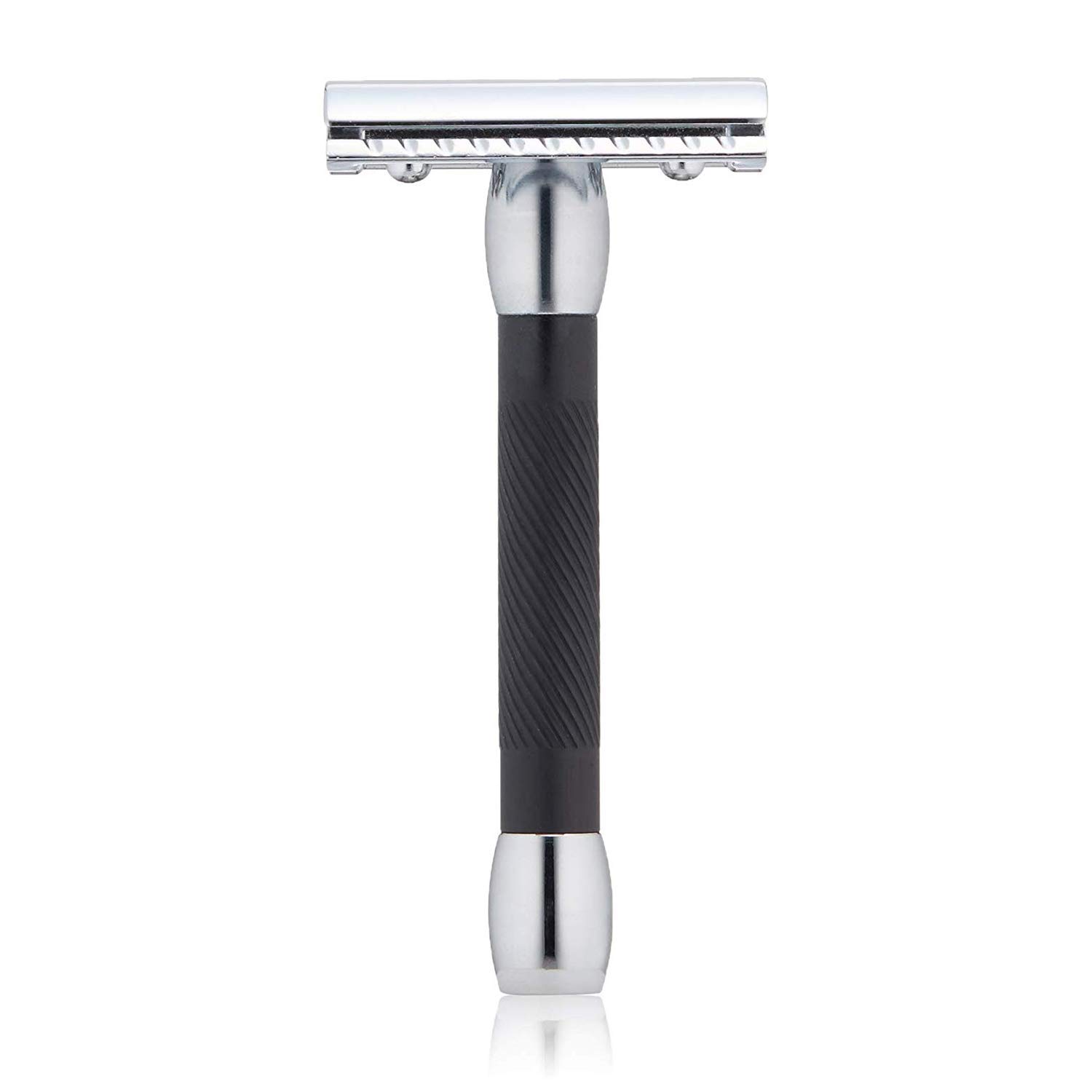 Merkur Straight Cut Chrome Black Handle Double Edge Razor razor