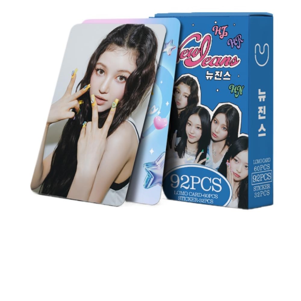 KAIZUKICHIN92 Korean stars bulletproof teenager 10Th BP SK TWICE peripheral photo cards double-sided LOMO cards (9484-NEWJEANS)