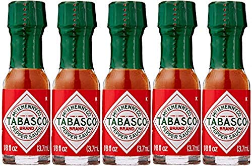 Tabasco Pepper Sauce Pack of 5 (3.7ml x 5), Ration Packs, Survival Kits, Bushcraft Kits, Cooking