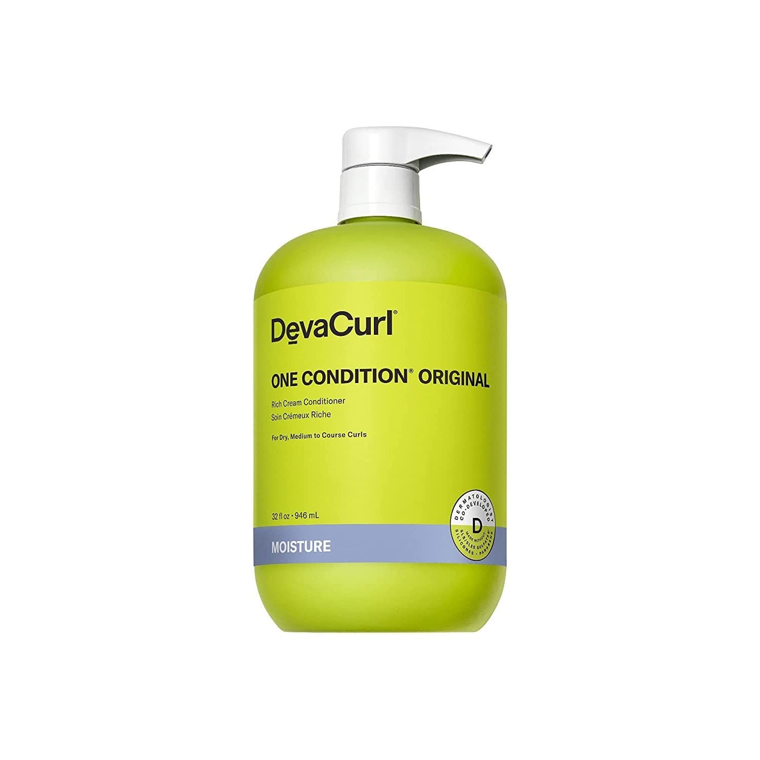 DevaCurlOne Condition Original Rich Cream Conditioner | Control and Reduces Frizz | Fights Tangles | Leaves Curls Nourished