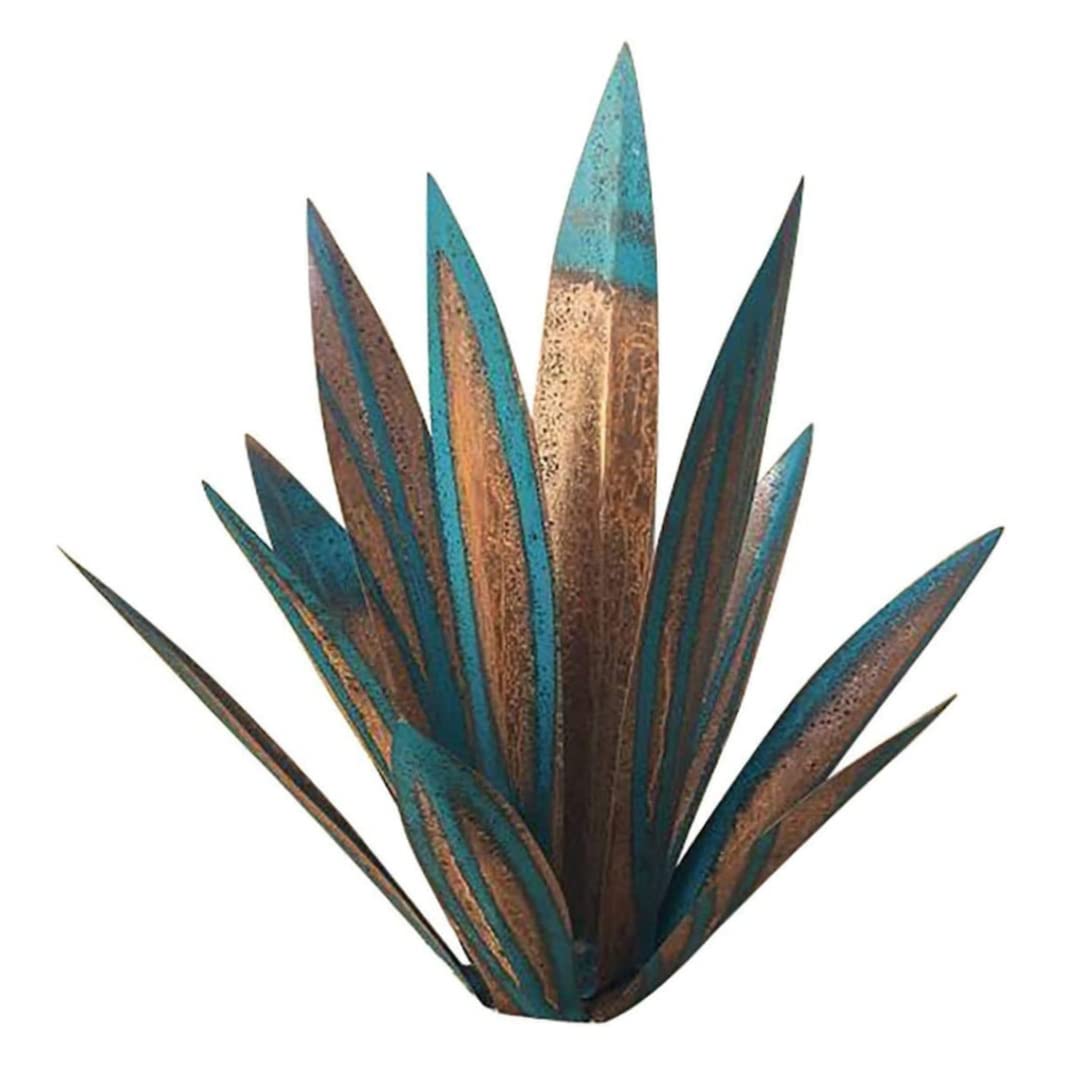 HemoreTequila plant sculpture, rustic tequila sculpture, metal agave plant home decoration