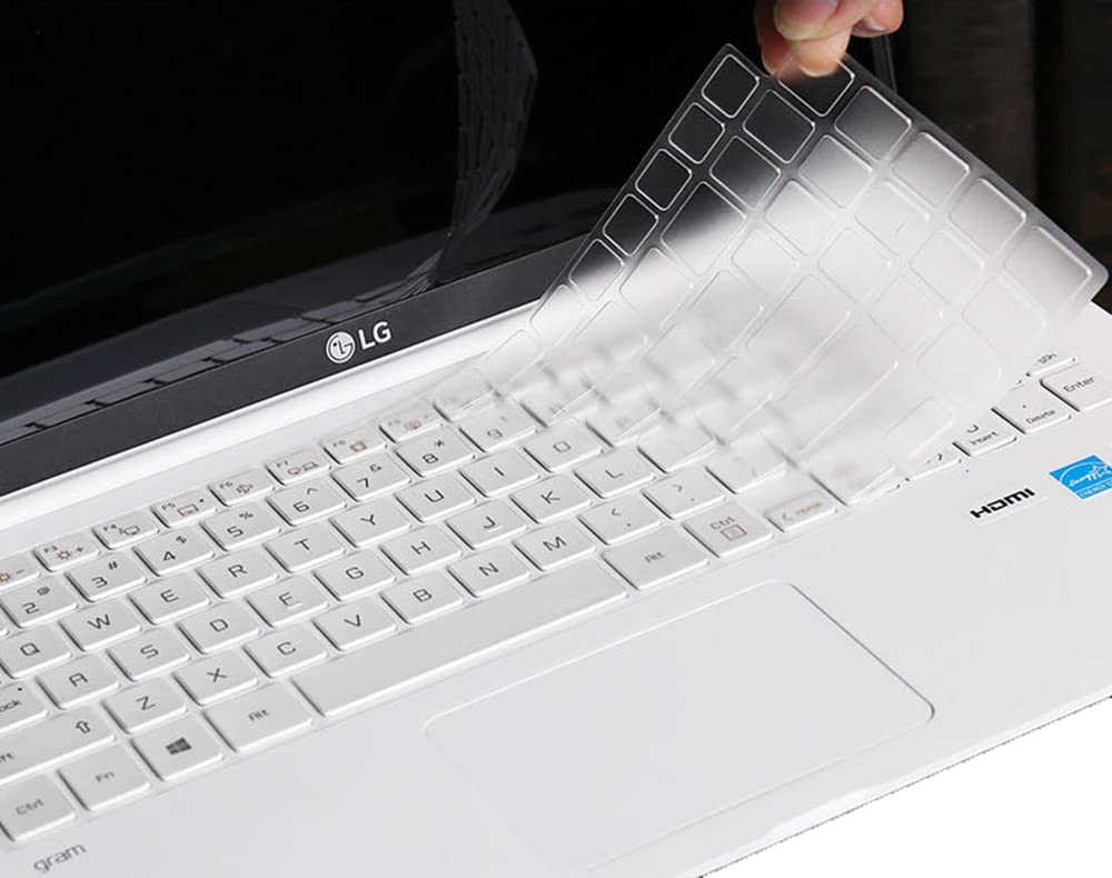 TPU Keyboard Cover Protective Skin Compatible for 17.3" LG Gram 17Z90N & 17Z95N Laptop (Not fit Gram 17Z90P) - Clear