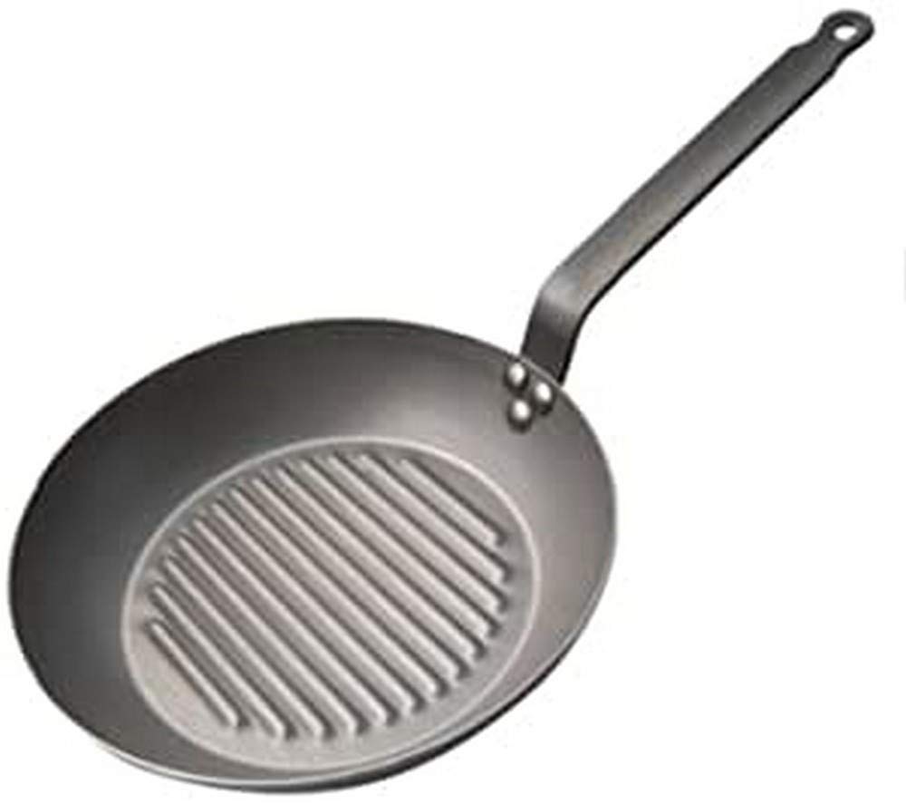 DE BUYER5530.3 Frying Pan, Steel, Silver, 30 cm