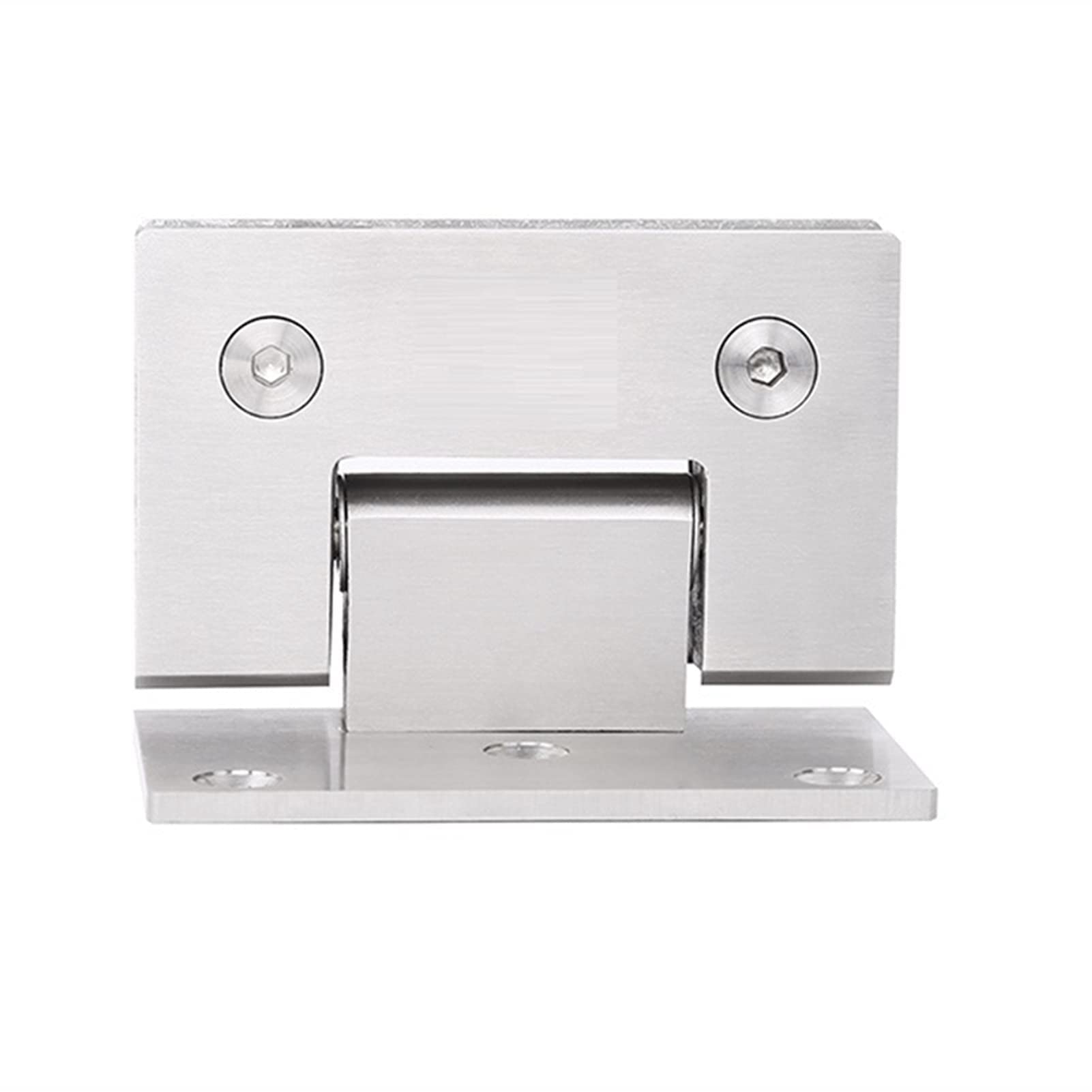 Yeah-hhiFurniture Hardware Soft Close Cabinet Hinge Accessories, 90 Degree Glass Door Cabinet Clamps Glass Shower Door Hinges Replacement Parts Wall to Glass 304 Stainless Steel