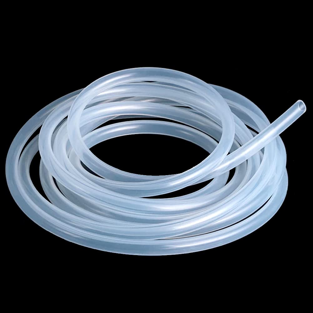 ANPTGHT Silicone Tubing 10mm (3/8") ID x 13mm OD Food Grade High-temperature Pure Silicone Hose Tube Clear Pipe for Home Brewing Air and Liquid Transfer (Length 6 Meter- 19.68FT)