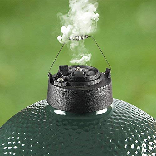 Dracarys Cast Iron Grill Chimney top Daisy Wheel for Large Medium Big Green Egg Accessories Metal Top and Grill top Vent Damper Chimney Cap Big Green Egg Replacement Parts