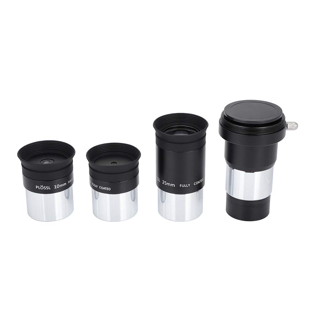 Telescope Eyepiece Set Telescope Accessory Kit 1.25"" Plossl Astronomical Telescope Set 4mm 10mm 25mm with Barlow Lens 2x for orion telescope accessories telescope lenses meade series 4000 orion serio