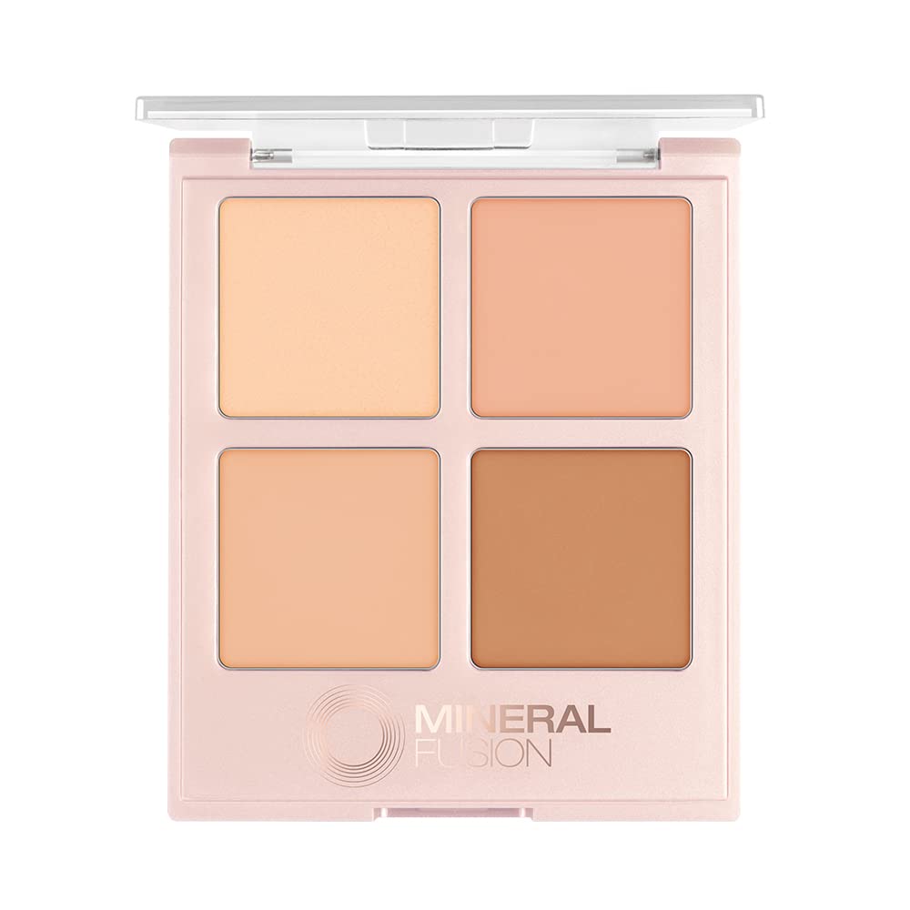 Mineral FusionConcealer Palette Quad, Light to Neutral, Indulgence, Set of 4 Shades