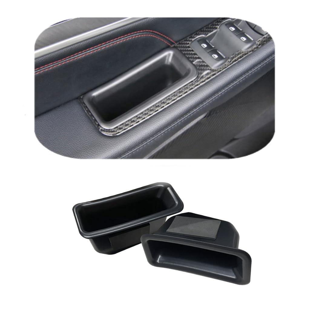 Vesul Front Row Door Side Storage Box Fit for Ford Explorer 2016 2017 2018 2019 Armrest Phone Container Door Organizer Handle Pocket ABS Tray Insert Glove Pallet