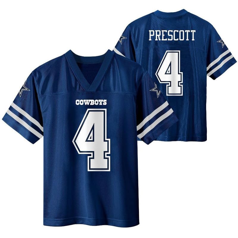 Dak Prescott Dallas Cowboys #4 Navy Youth 4-20 Home Player Jersey - 18-20