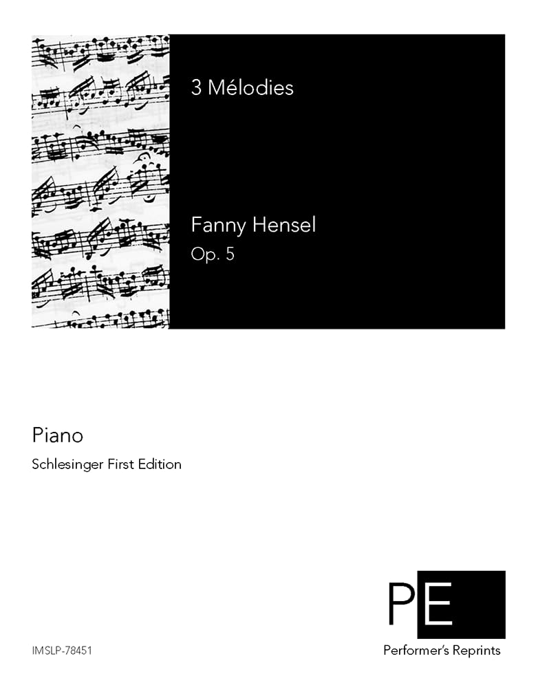 3 Mélodies, Op. 5