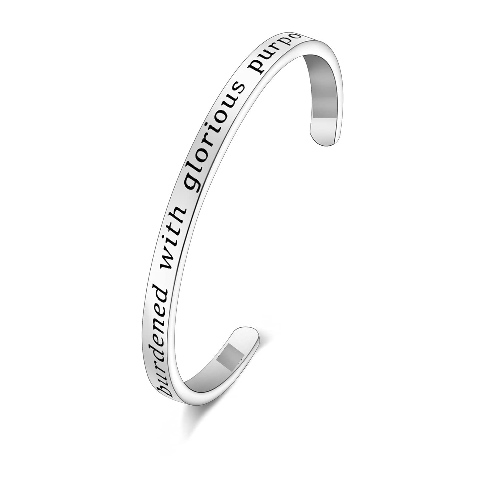 KUIYAII am Burdened with Glorious Purpose Bracelet Helmet Jewelry (Burdened Cuff)