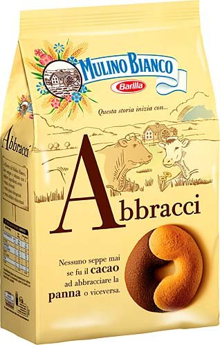 Mulino Bianco Abbracci Cookies 12 Pack - Full Case (350g Each)